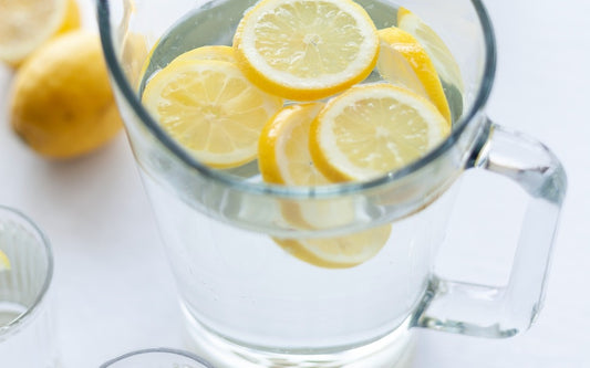 Pitcher of ice cold water